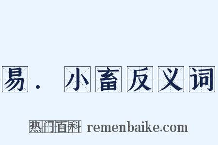 易．小畜反义词是什么意思的图片